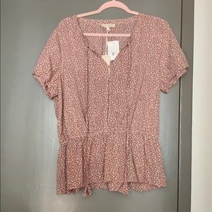 &. Layered floral blouse